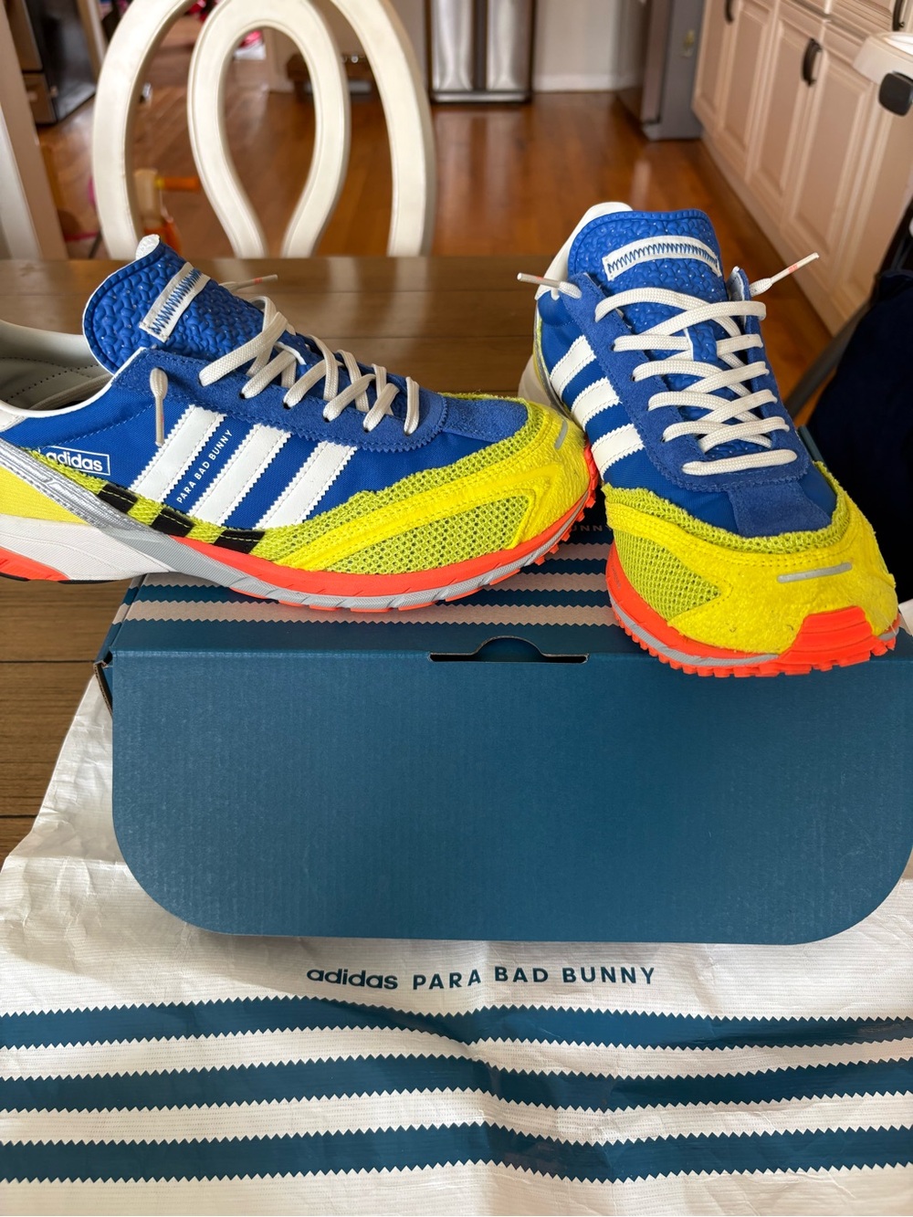 adidas Men’s Blue, Yellow & Orange Running Sneakers